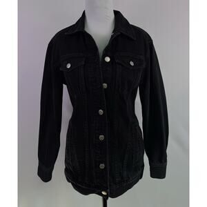 Madewell Black Denim Trucker Jacket Women’s XXS Classic Fit